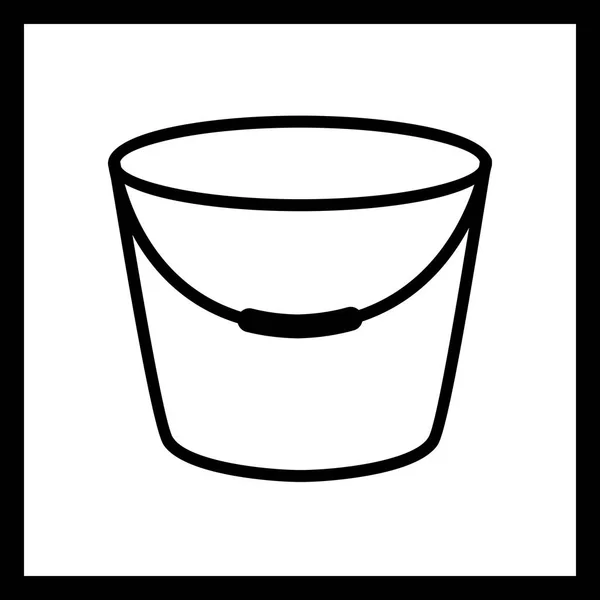 Pictogram voor illustratie Bucket — Stockfoto