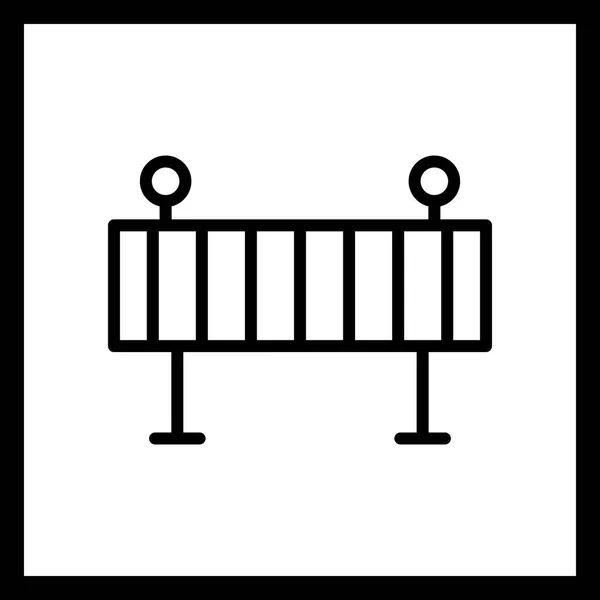 Illustratie barrière pictogram — Stockfoto