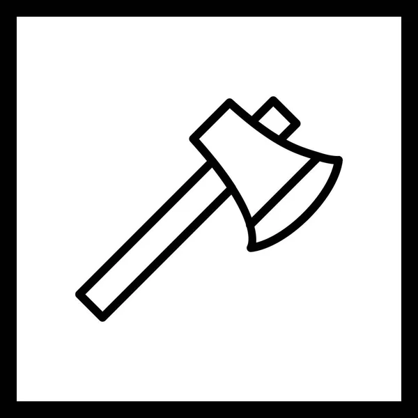 Illustratie bijl pictogram — Stockfoto