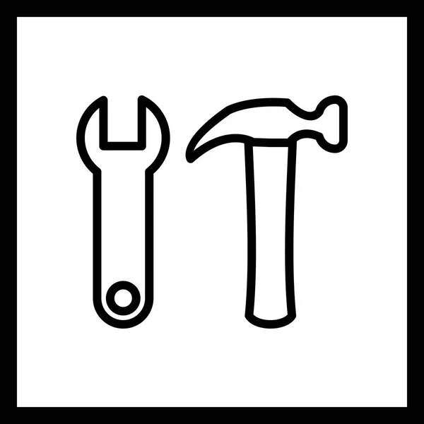 Ikona narzędzia ilustracji — Zdjęcie stockowe