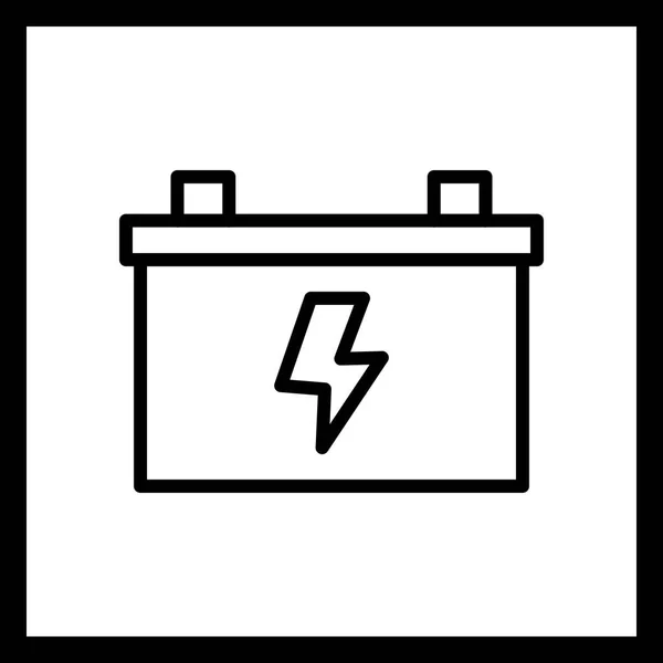 Illustration batteriikon — Stockfoto