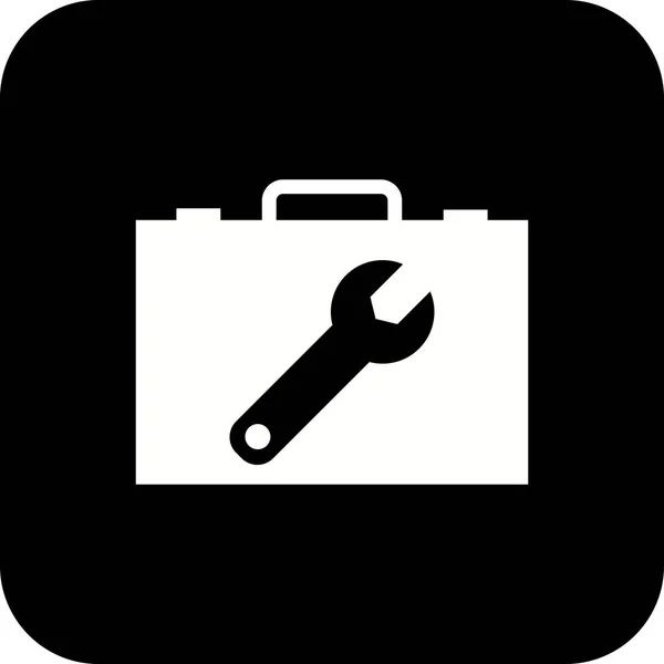 Ilustracja Skrzynka narzędziowa ikona — Zdjęcie stockowe