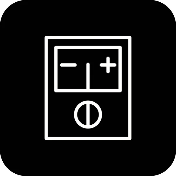 Illustratie voltmeter pictogram — Stockfoto