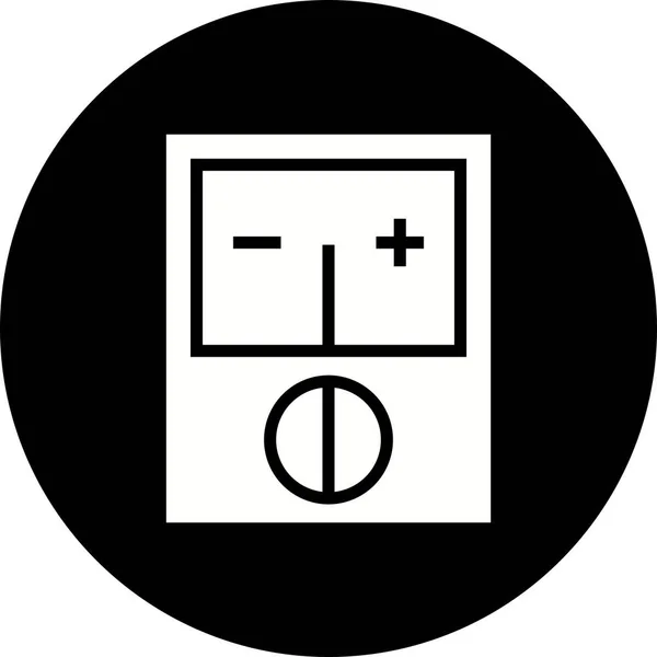 Illustratie voltmeter pictogram — Stockfoto