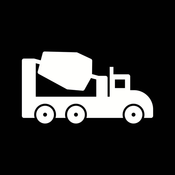 Illustration  Concrete Mixer Icon — Stock Photo, Image