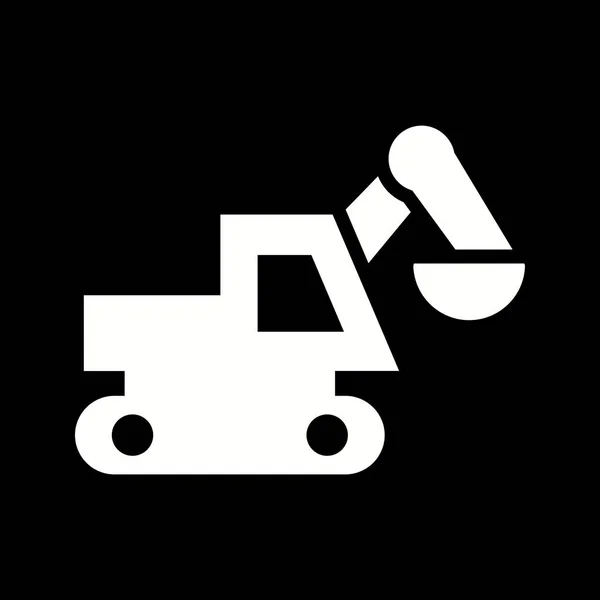 Illustration  Excavator Icon — Stock Photo, Image