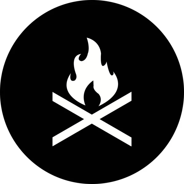 Obrázek kostního ohně – ikona — Stock fotografie