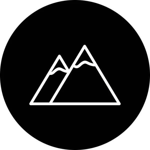 Illustration Mountains Icon — Stock Photo, Image