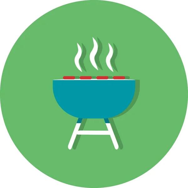 Illusztráció barbecue ikon — Stock Fotó