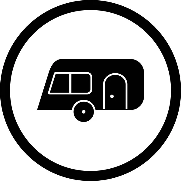 Ilustrace ikona karavany — Stock fotografie