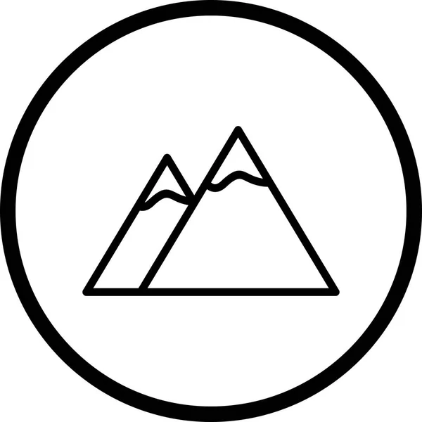 Illusztráció hegyek ikon — Stock Fotó