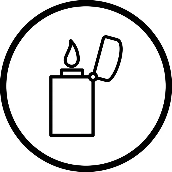 Illustration  Lighter Icon — Stock Photo, Image