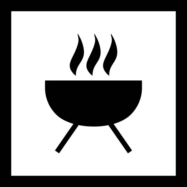 Ícone de churrasco de ilustração — Fotografia de Stock