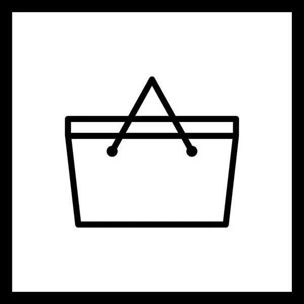 Ilustrace piknikového koše ikona — Stock fotografie