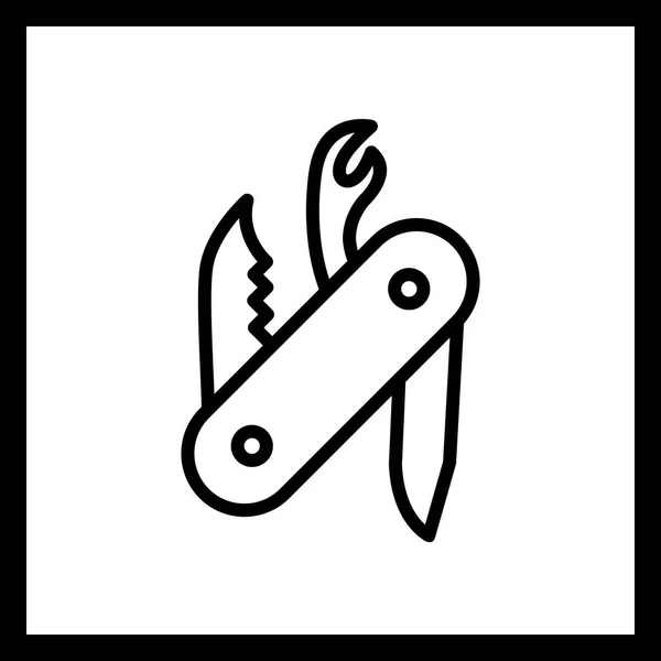 Illustrazione Icona coltellino svizzero — Foto Stock