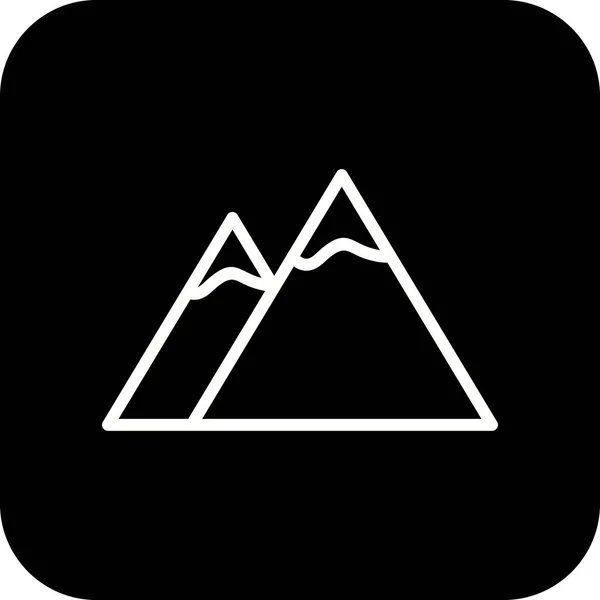 Obrázek hory ikona — Stock fotografie