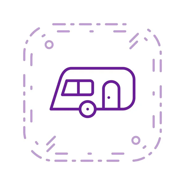 Illustration Wohnwagen-Symbol — Stockfoto