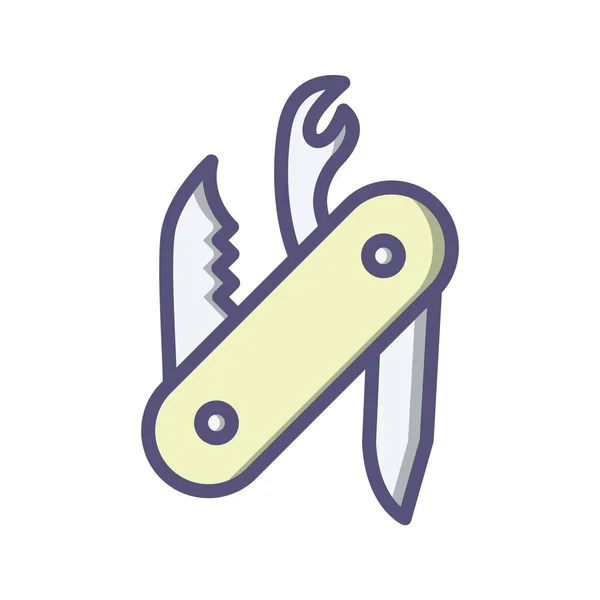 Ilustração Swiss Army Knife Icon — Fotografia de Stock