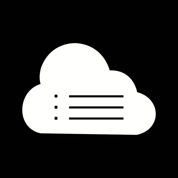 Ilustração Cloud Data Icon — Fotografia de Stock