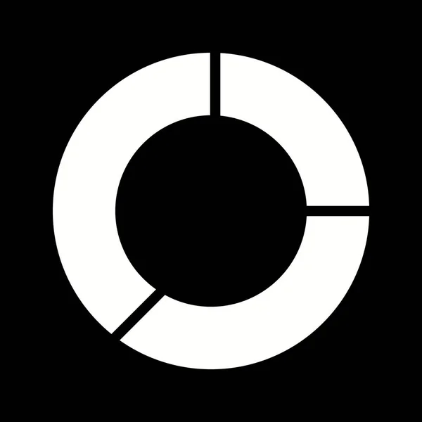 Ikonen illustration cirkeldiagram — Stockfoto