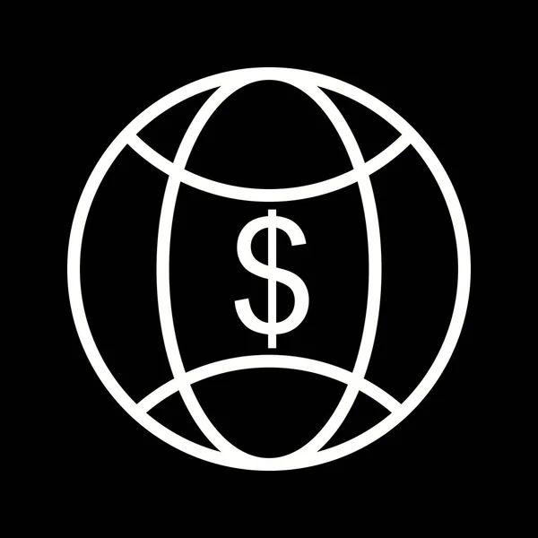 Illustration Weltgeld-Ikone — Stockfoto