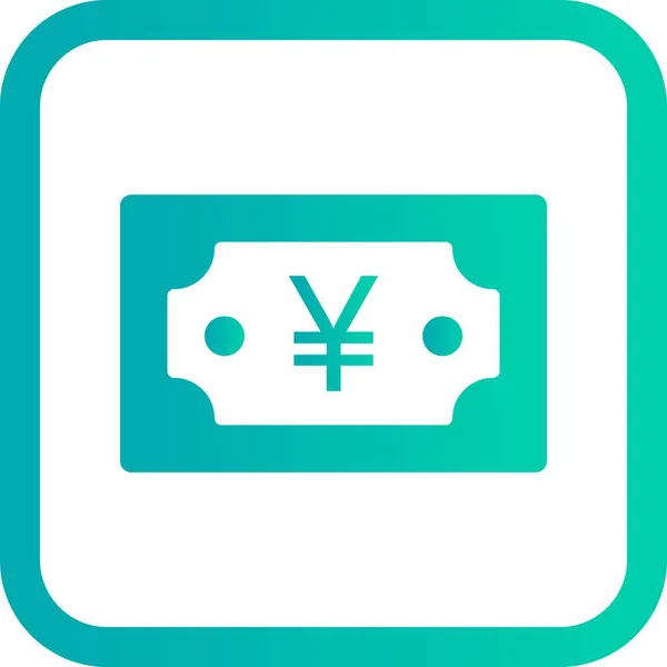 Illustratie yen-pictogram — Stockfoto