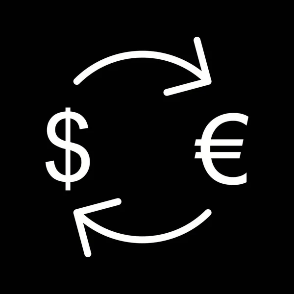 Illustration Échange Euro Avec Icône Dollar — Photo