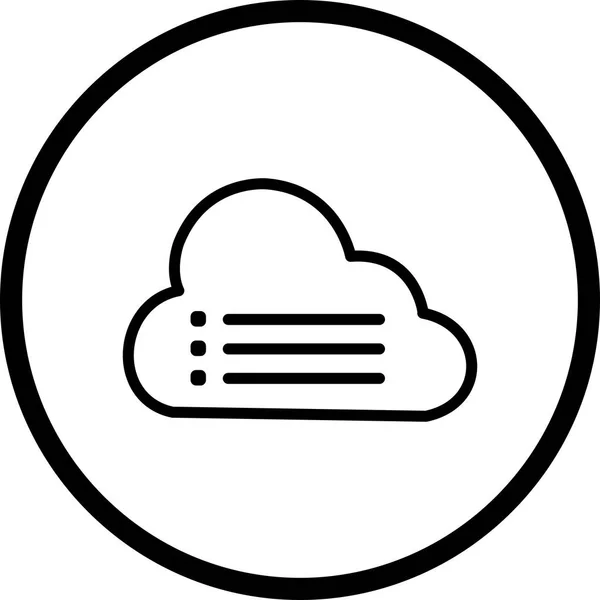 Ilustração Cloud Data Icon — Fotografia de Stock