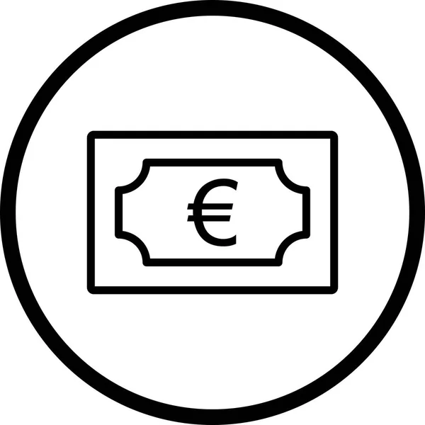 Illusztráció euro ikon — Stock Fotó