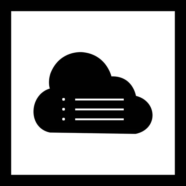 Illusztrációs felhő adatai ikon — Stock Fotó