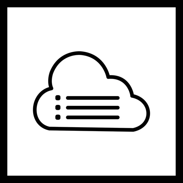 Icono de datos de nube de ilustración —  Fotos de Stock