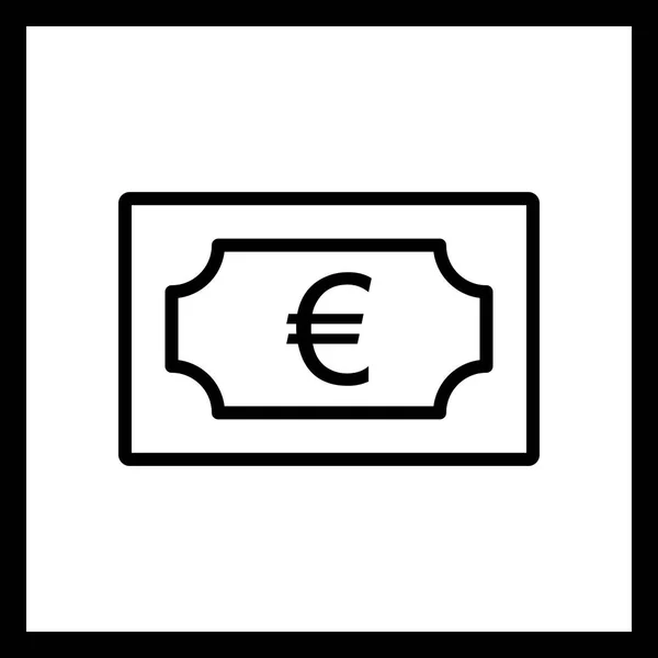 Ilustração Euro Icon — Fotografia de Stock