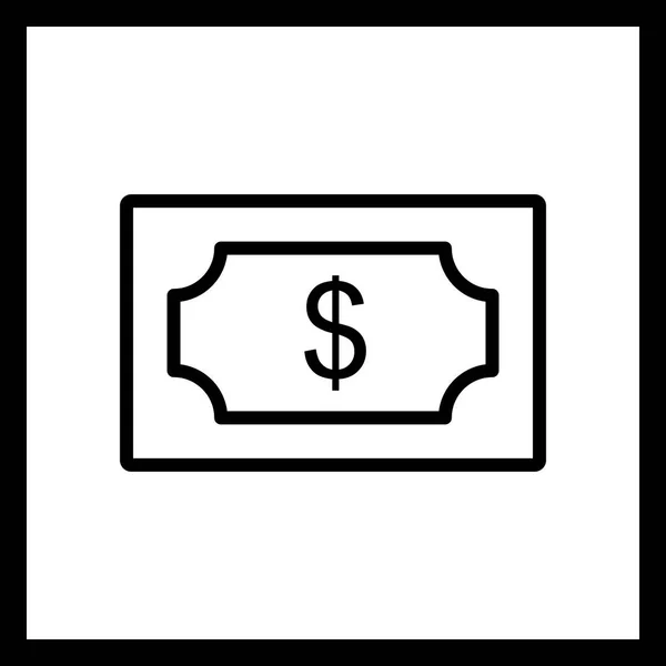 Illustratie dollar pictogram — Stockfoto