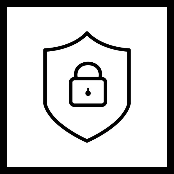 Illustration Online Protection Icon — Stock Photo, Image