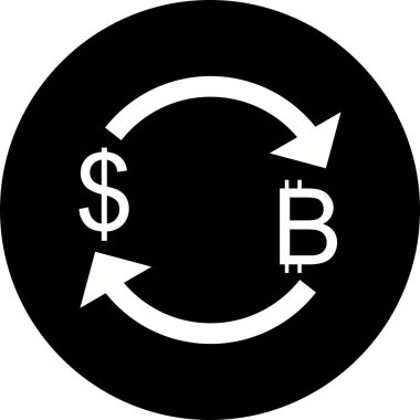 Dolar Simgesi ile İllüstrasyon Döviz Bitcoin