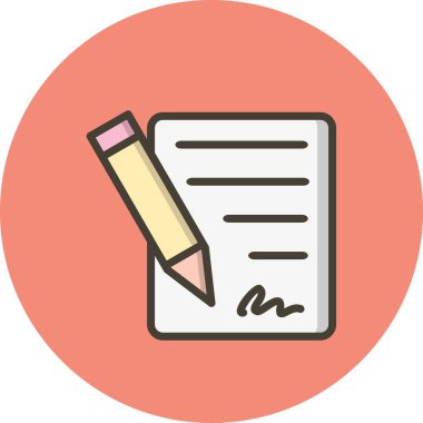 İllüstrasyon Sözleşme Simgesi