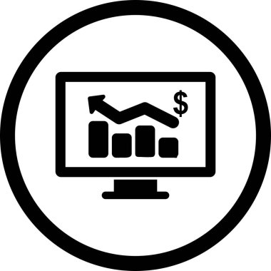 İllüstrasyon İş Grafiği Simgesi