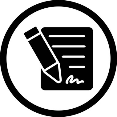 İllüstrasyon Sözleşme Simgesi