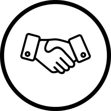 İllüstrasyon El Sıkışma Simgesi