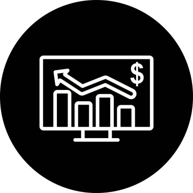 İllüstrasyon İş Grafiği Simgesi