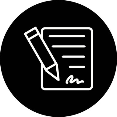 İllüstrasyon Sözleşme Simgesi