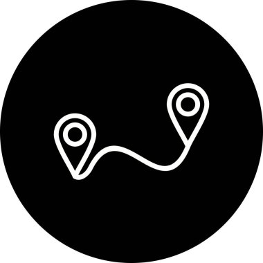 İllüstrasyon Rota Simgesi