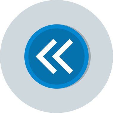 İllüstrasyon Geriye Doğru Oklar Simgesi