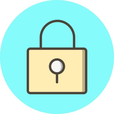 Resimde kilit simgesi