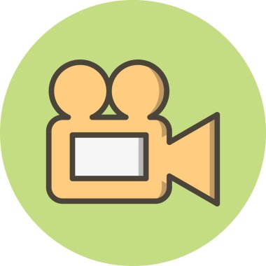 İllüstrasyon Video Kamera Simgesi