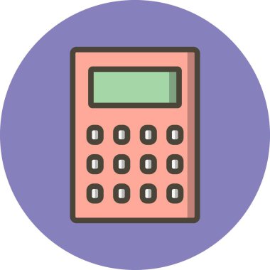 İllüstrasyon Hesap Makinesi Simgesi