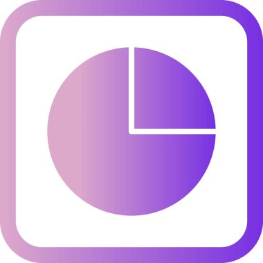 İllüstrasyon Pasta Grafiği Simgesi