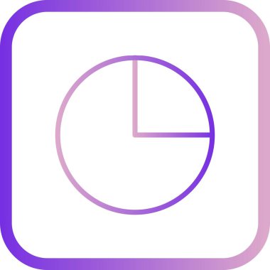 İllüstrasyon Pasta Grafiği Simgesi