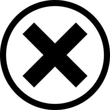 İllüstrasyon İptal Simgesi