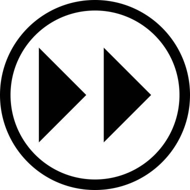 İllüstrasyon İleri Oklar Simgesi